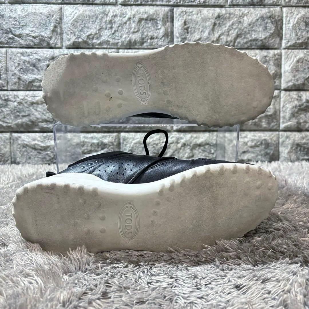 美品❣️TOD'Sトッズ レザースニーカー FONDO SPORTIVO 収納袋付