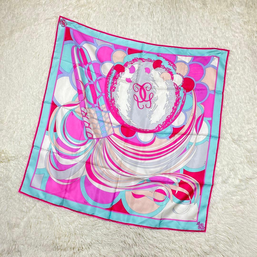 『GUERLAIN by EMILIO PUCCI』大判 シルク スカーフ