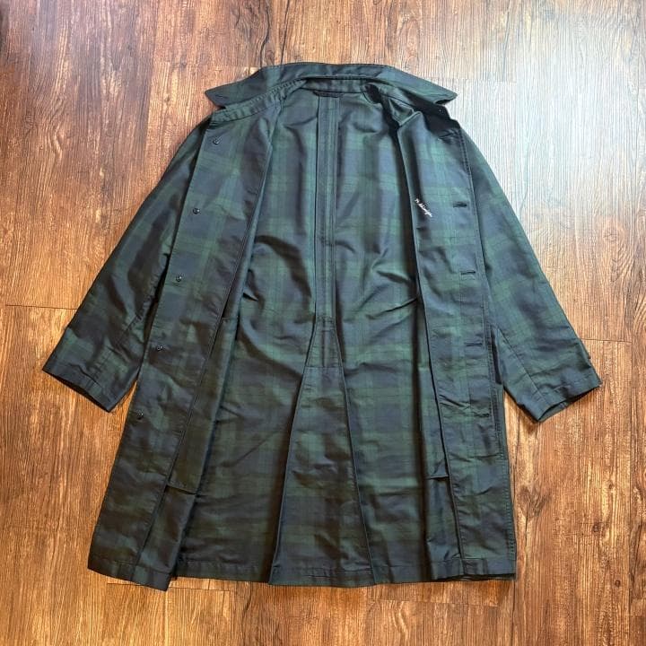【古着】BROOKS BROTHERS コート ブラックウォッチチェック L