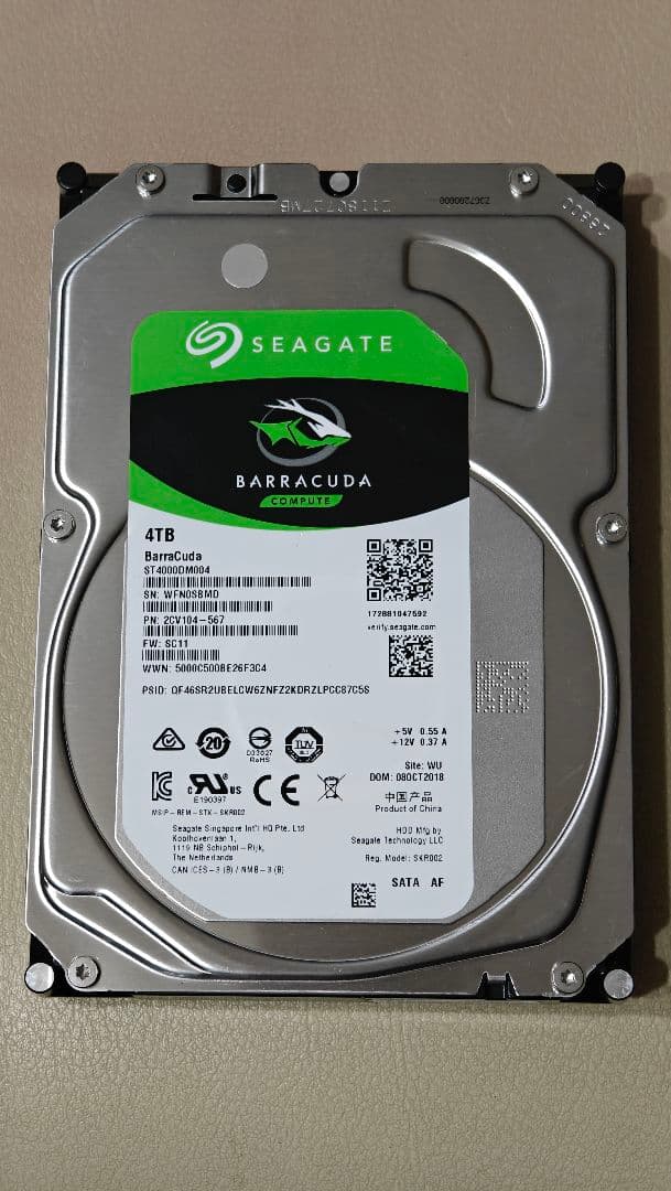 ★中古品★Seagate Barracuda 4TB 内蔵型HDD