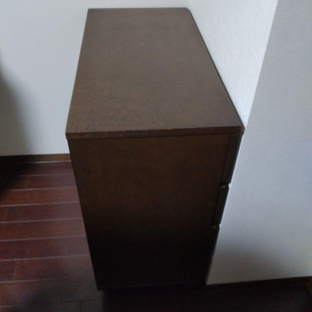 無印良品　ブラウン木製チェスト 4段