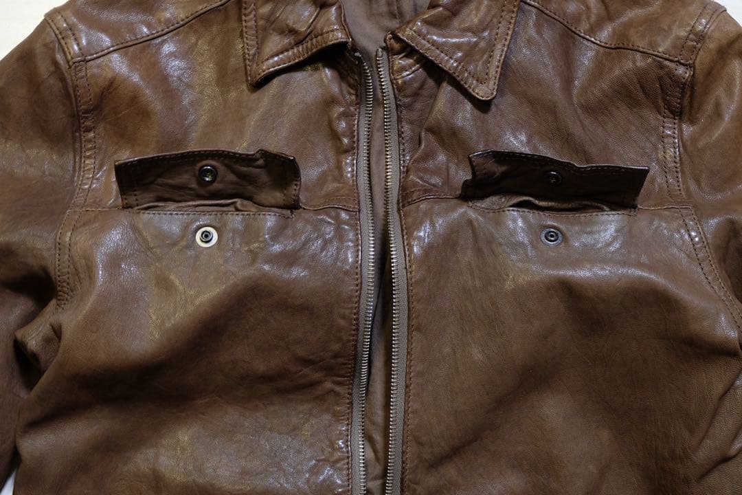 00s トゥモローランド　レザージャケット　M