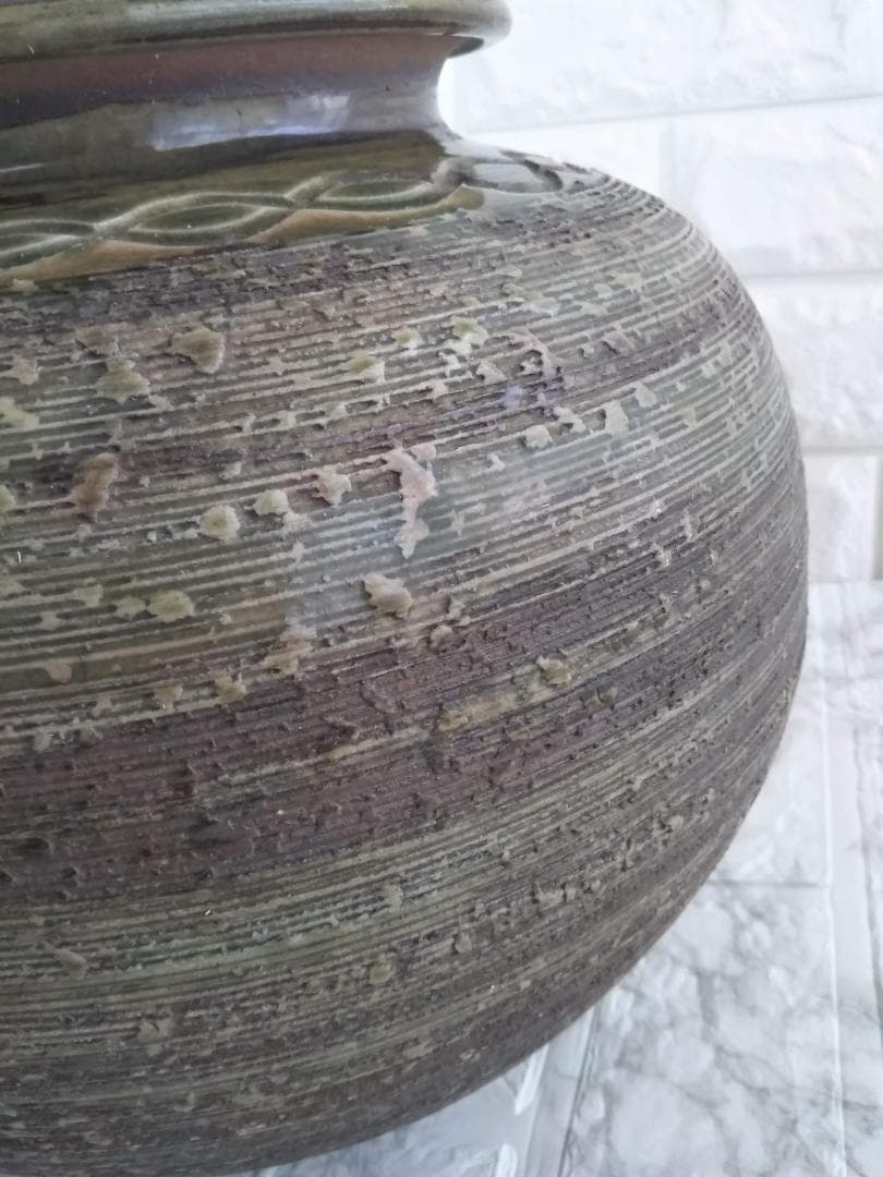 古美術　昭和レトロ　蔵出し壺　備前焼