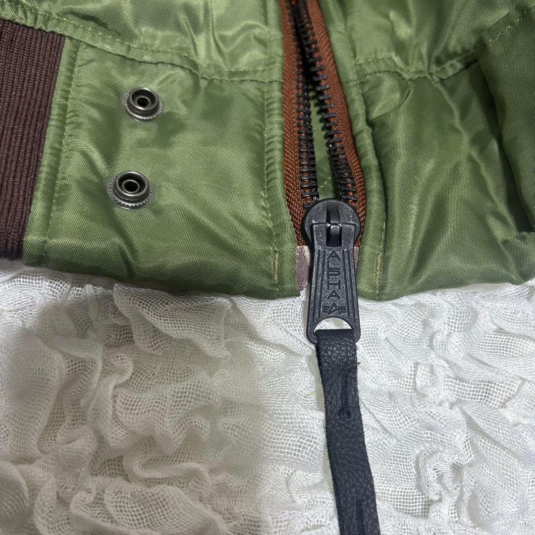 【美品】ALPHA INDUSTRIES MA-1ジャケット セージグリーン