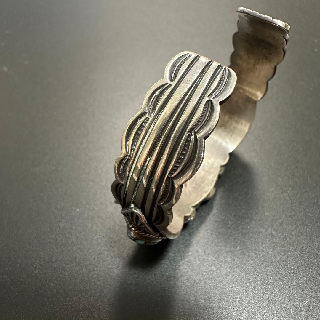 Navajo Gary Reeves 5連ターコイズ バングル