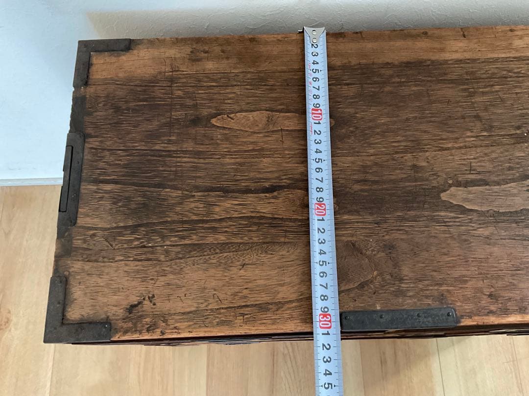 古家具　桐箪笥　引き戸七宝細工　引き手収納型　アンティーク　古道具