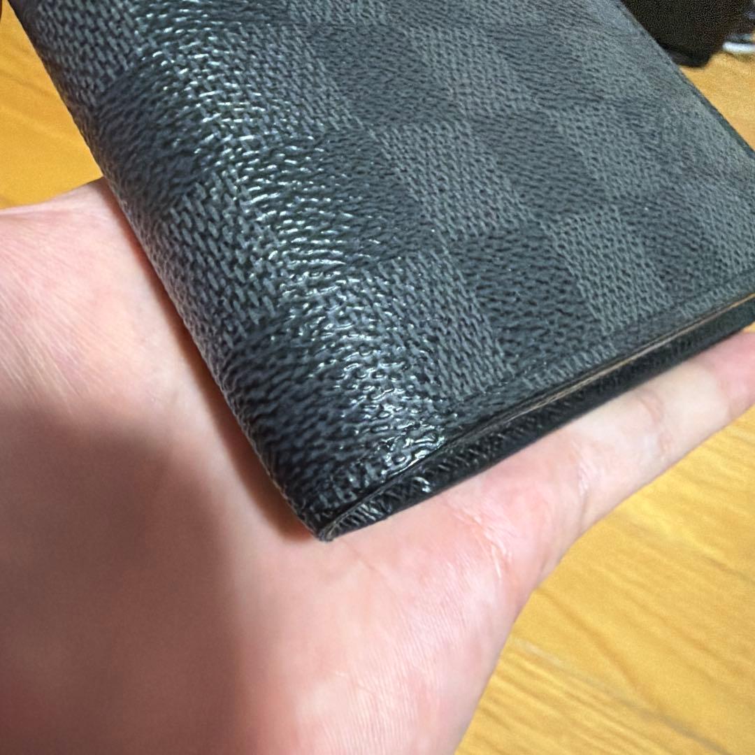 ルイヴィトン　二つ折り財布　ダミエ