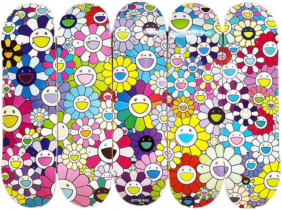 Flower Skateboard Deck 5枚 Set 村上隆