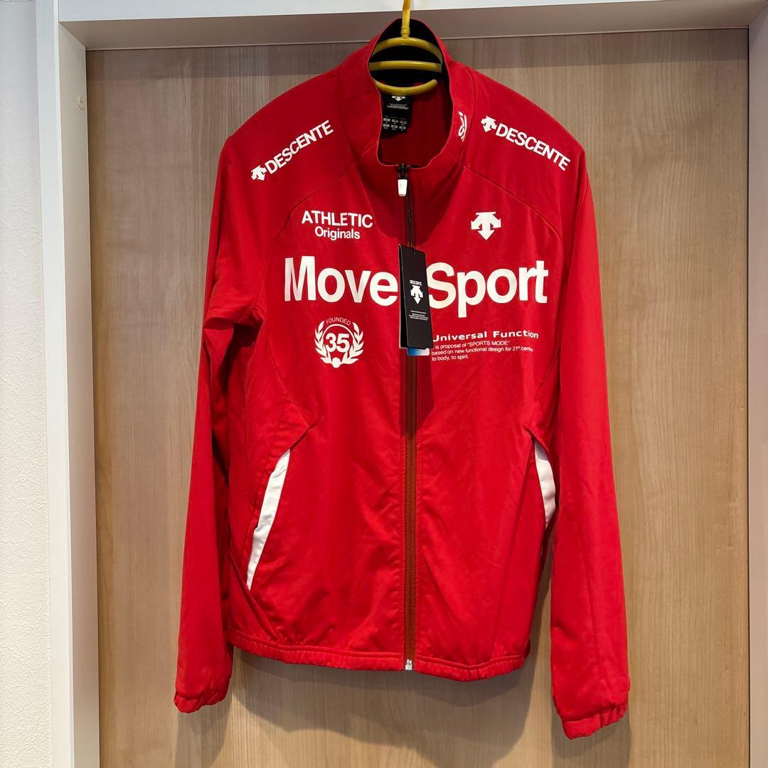 DESCENTE Move Sport 赤黒ジャージ上下セットアップ 上M 下L