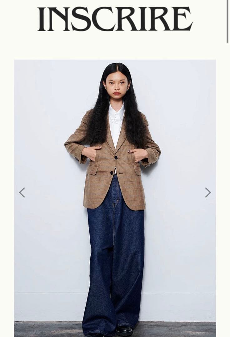 アンスクリア　ルーズフィットデニム　カレンソロジー