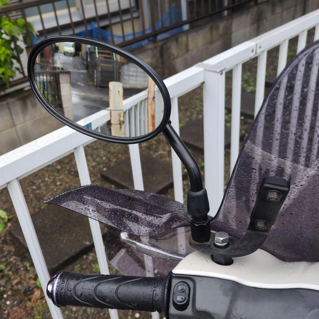 アドレスV125 デイトナ　ナックルエアロスクリーン、社外ミラー付　送込　おまけ