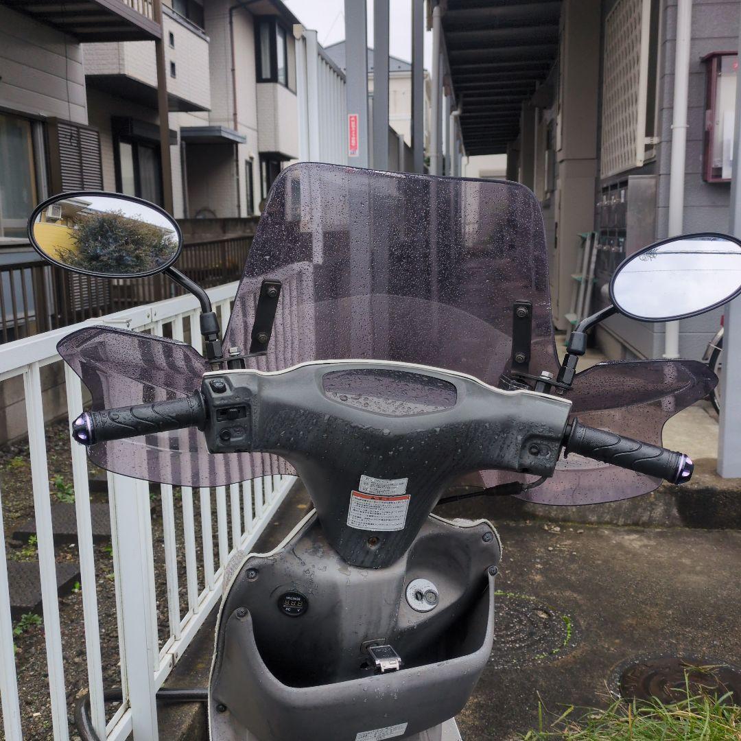 アドレスV125 デイトナ　ナックルエアロスクリーン、社外ミラー付　送込　おまけ