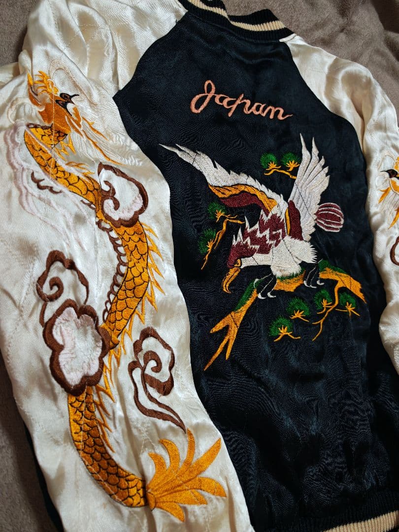 SEVEN ２面用 龍ワシ日本限定 スカジャン vintage レーヨン