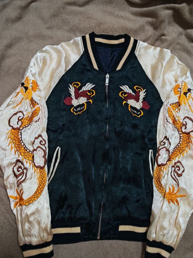 SEVEN ２面用 龍ワシ日本限定 スカジャン vintage レーヨン