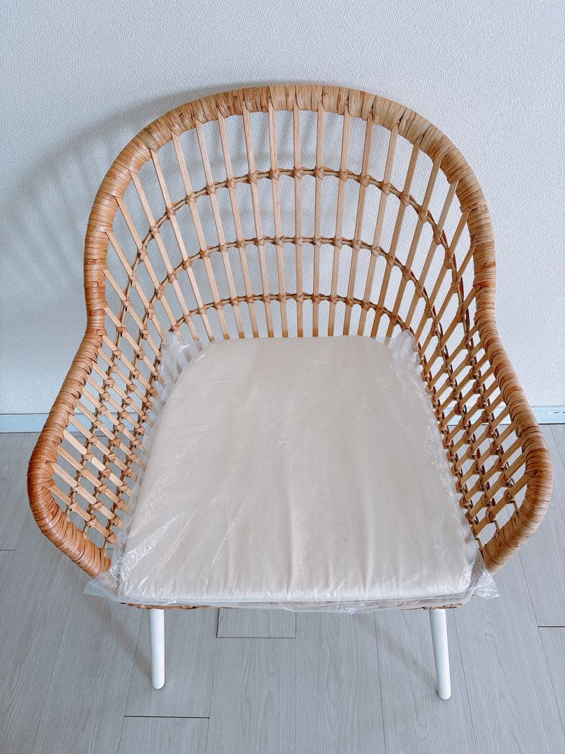 IKEA ニルソーヴェ　ナチュラルラタン ダイニングチェア