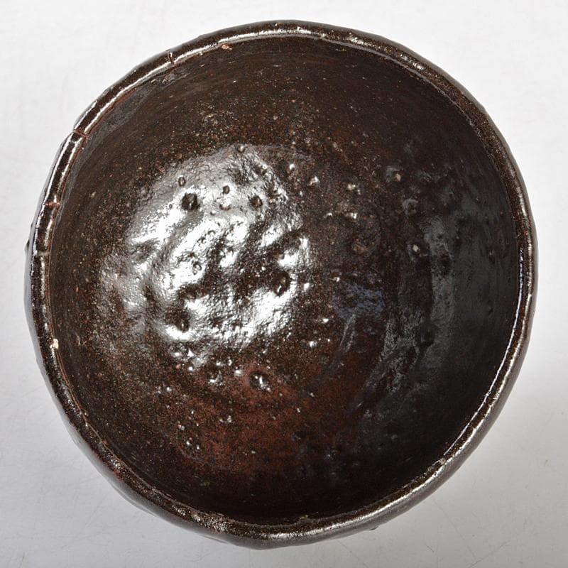 茶道具　加藤唐九郎作　天目信濃茶碗　時代箱付　C　R6050