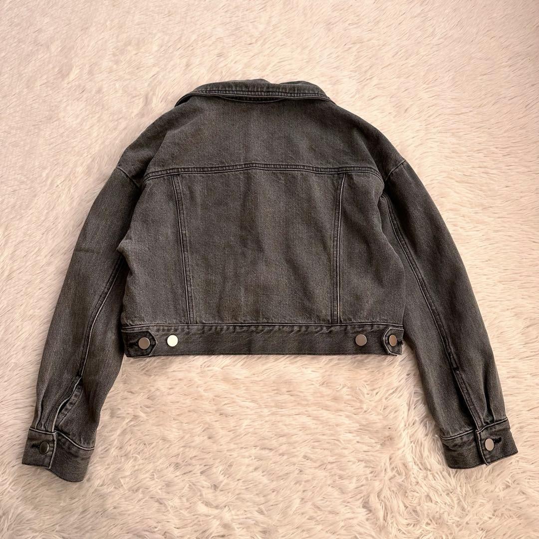 美品 グレースコンチネンタル ダイアグラム エコファーコンビ デニムジャケット