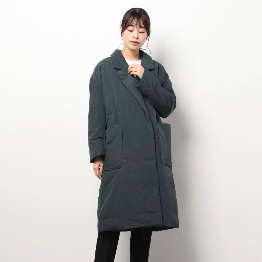 【美品】アーバンリサーチ ステッチレスダウンコート チェスターコート 38