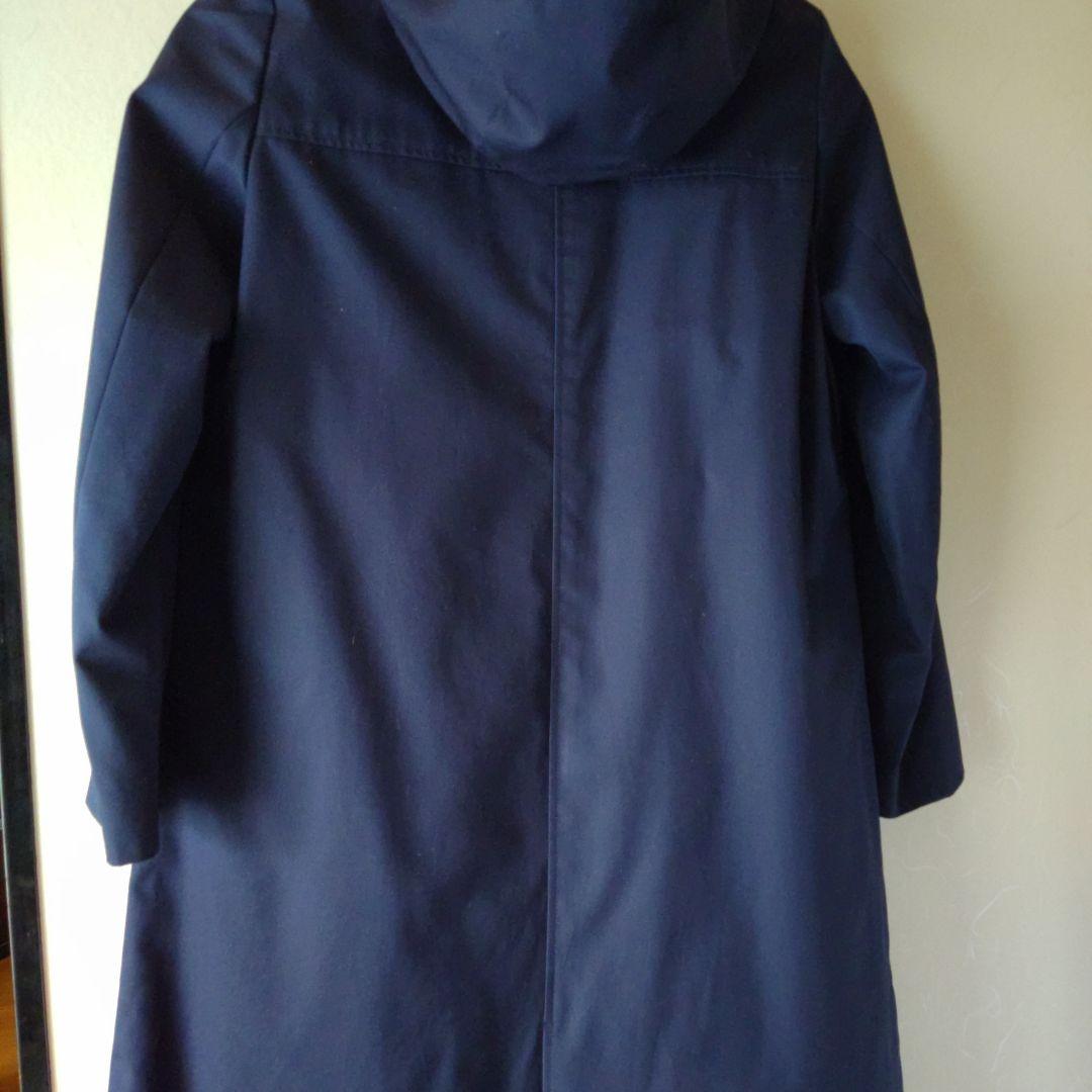 【美品】SHIPS ネイビー フード付きトレンチコート