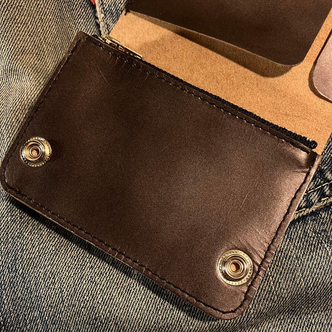 お札が折れない！ミドルトラッカーウォレット シルバー925 アポロコンチョ