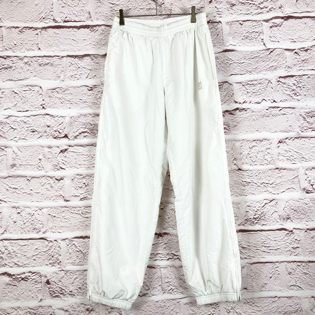 p41 NIKE ホワイト ウィンドブレーカー パンツ　L