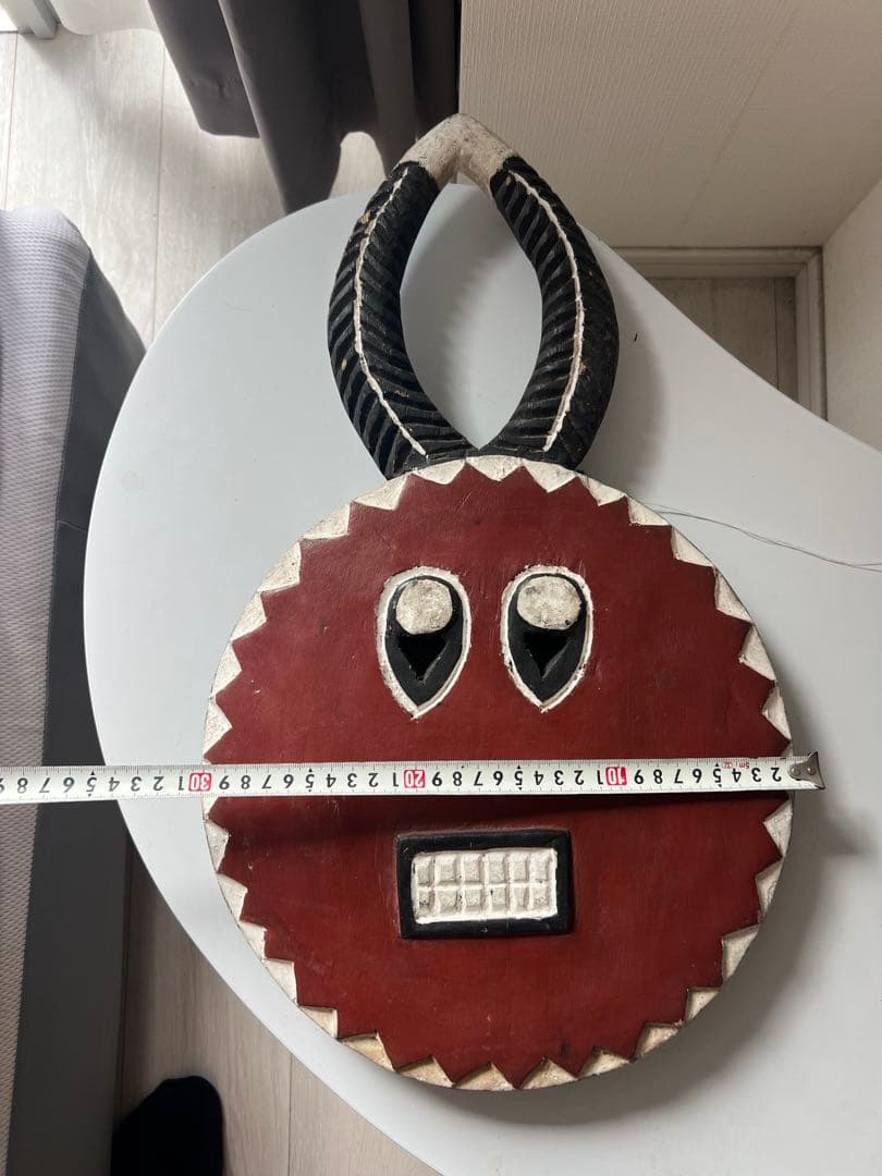 バウレ族 ゴリマスク 赤色 アフリカ仮面 民族美術