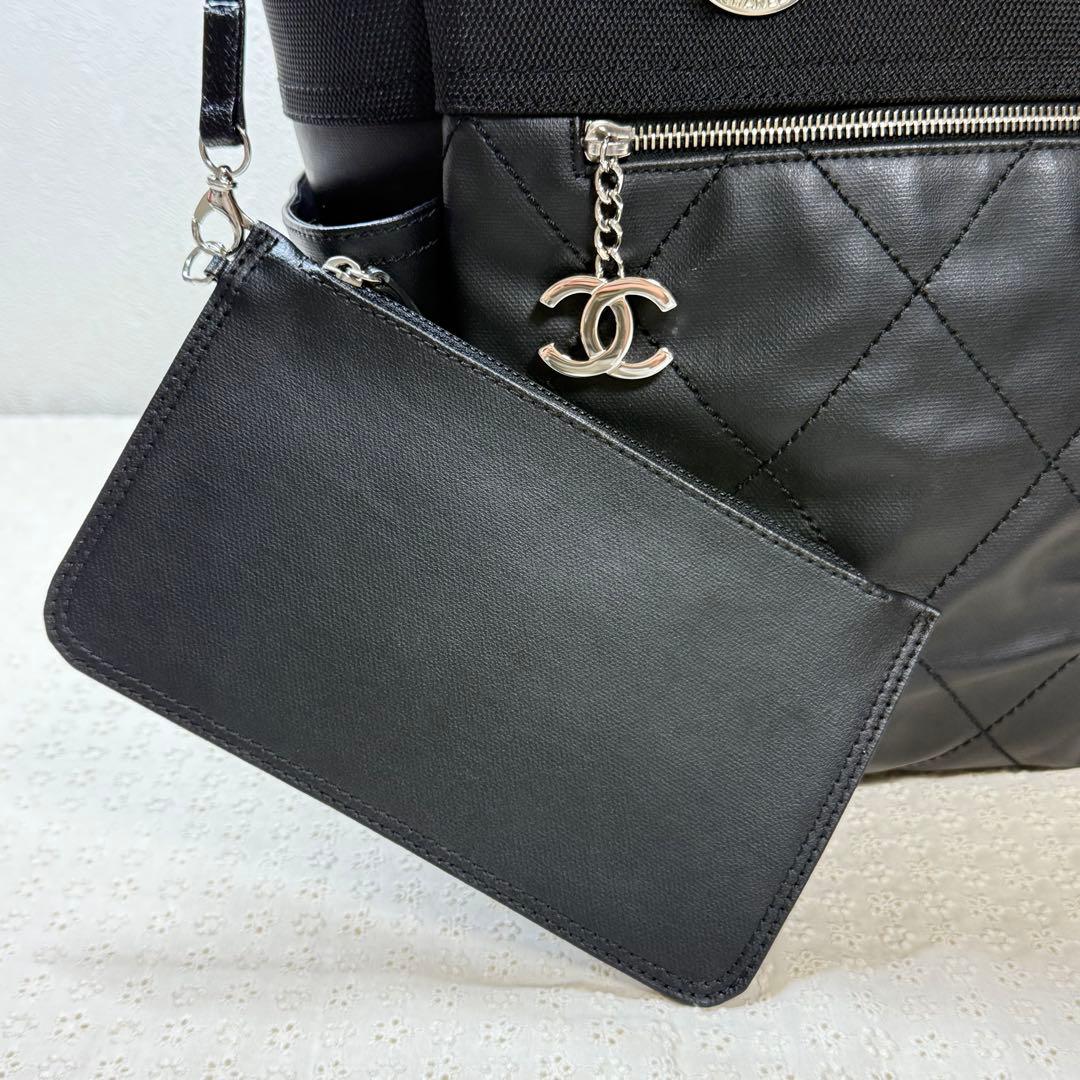 【正規品】CHANEL VINTAGE シャネル パリビアリッツ トート GM黒