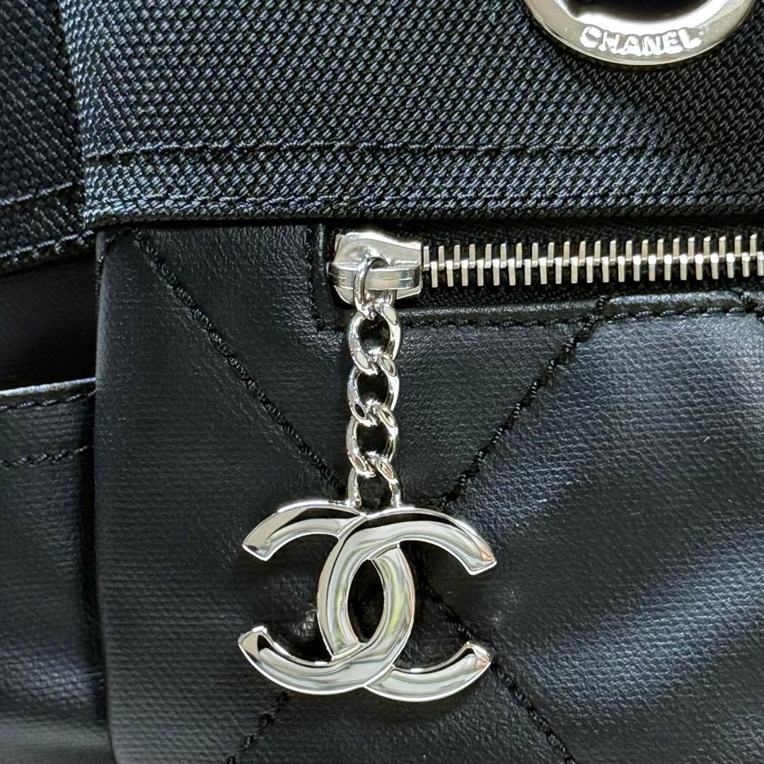 【正規品】CHANEL VINTAGE シャネル パリビアリッツ トート GM黒