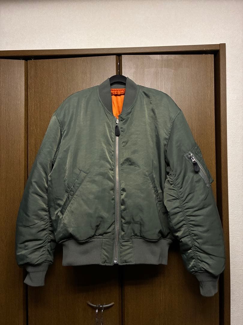 B:MING by BEAMS 撥水 MA-1 オリーブ　カーキ　ビームス　M