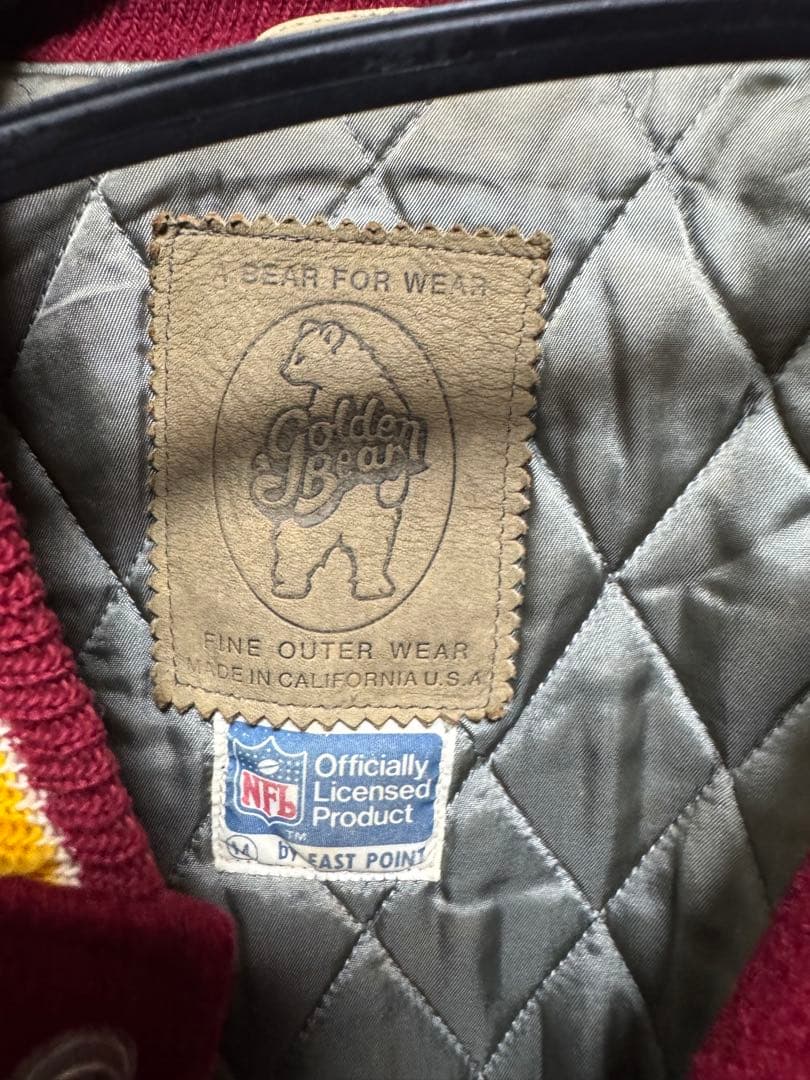 Goldenbear NFLワシントンレッドスキンズジャンパー スタジャン