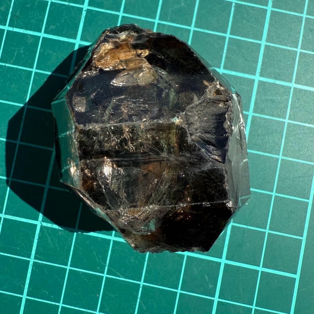 南アフリカ産　エレスチャルクォーツ　78.4g　骸骨水晶　自然石　鉱物標本⑤