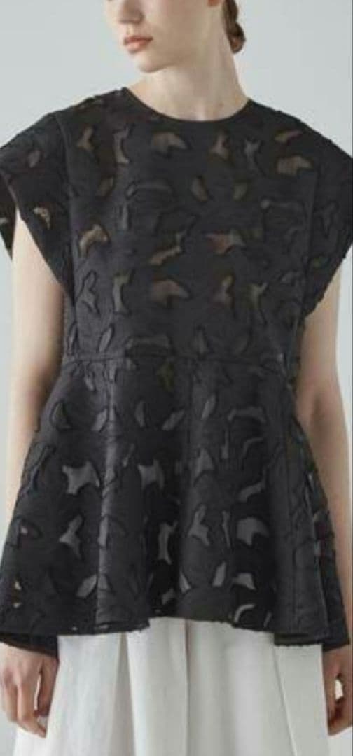 ADORE【超美品】シアボタニカルジャガードブラウス定価37400円