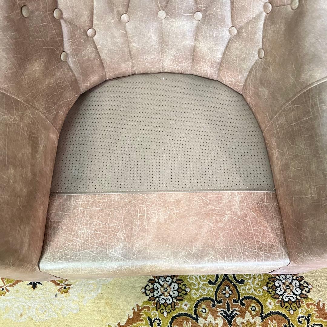 ꧁ヴィンテージ家具꧂1人掛けソファ&3人掛けソファセット アンティーク レザー