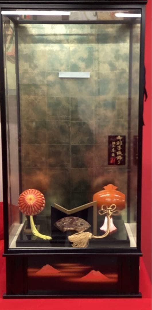 羽子板ケース　大型　30号 オルゴール付き　御羽子板飾り東玉
