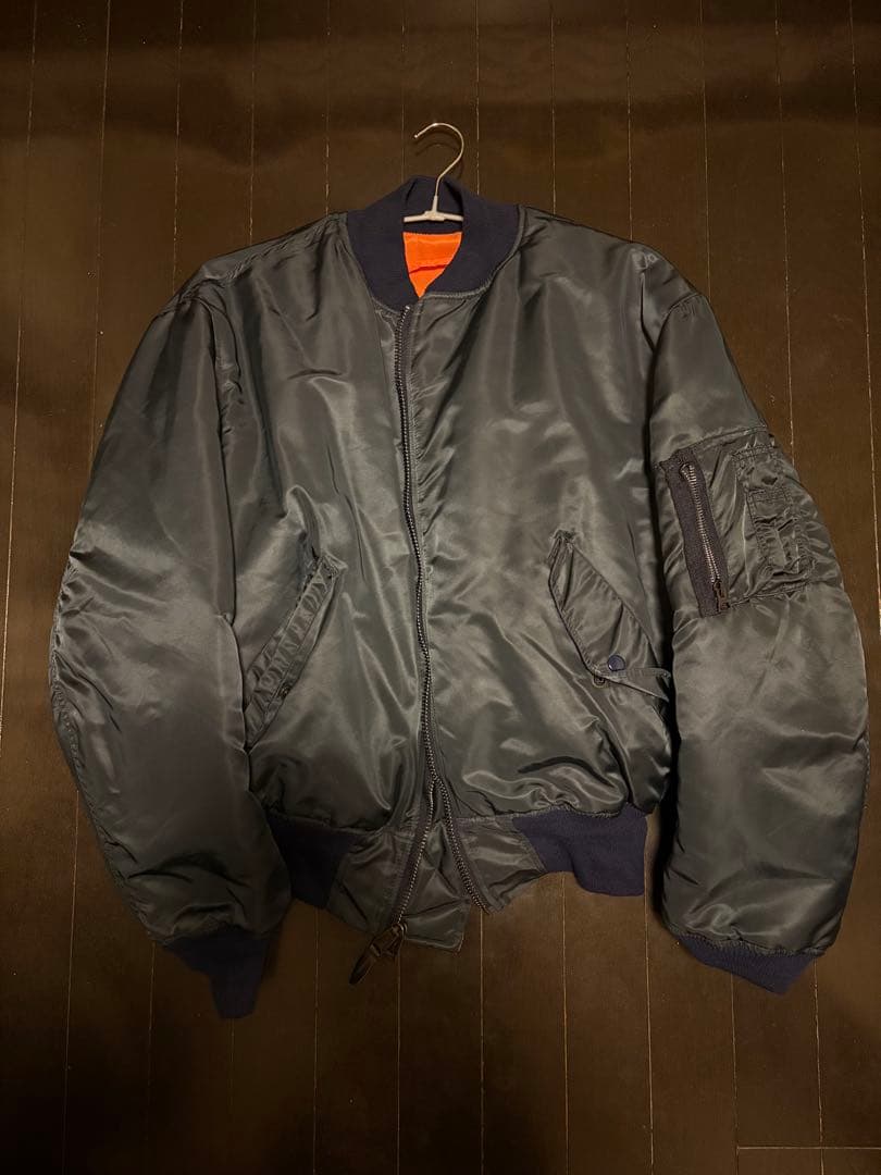 アメリカ製 GREENBRIER ma-1 Flight Jacket ネイビー