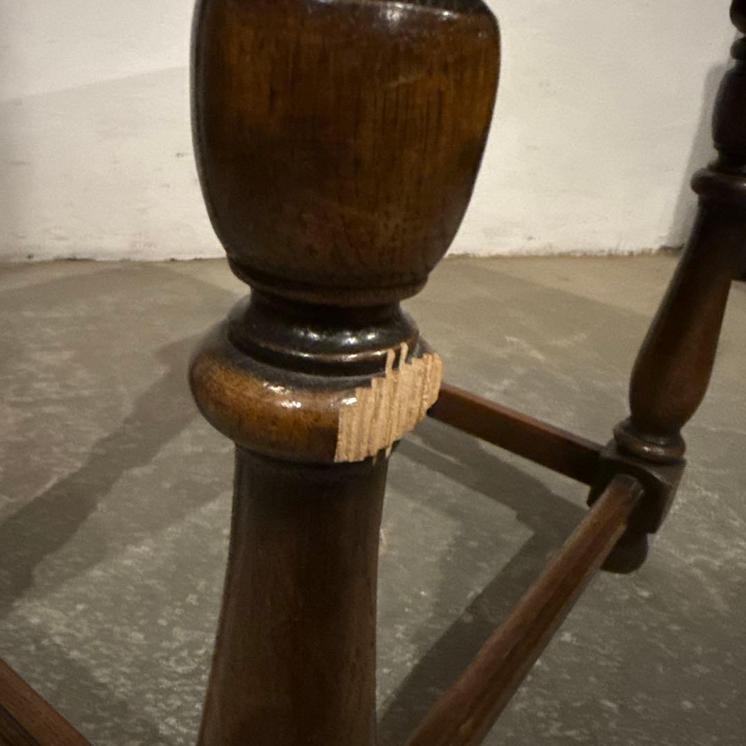 ※キズあり　ヴィンテージ　木製サイドテーブル　中