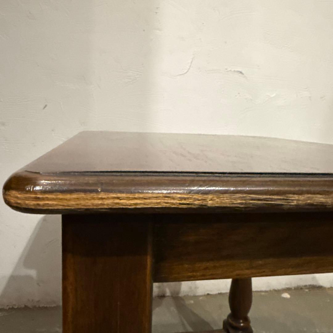 ※キズあり　ヴィンテージ　木製サイドテーブル　中