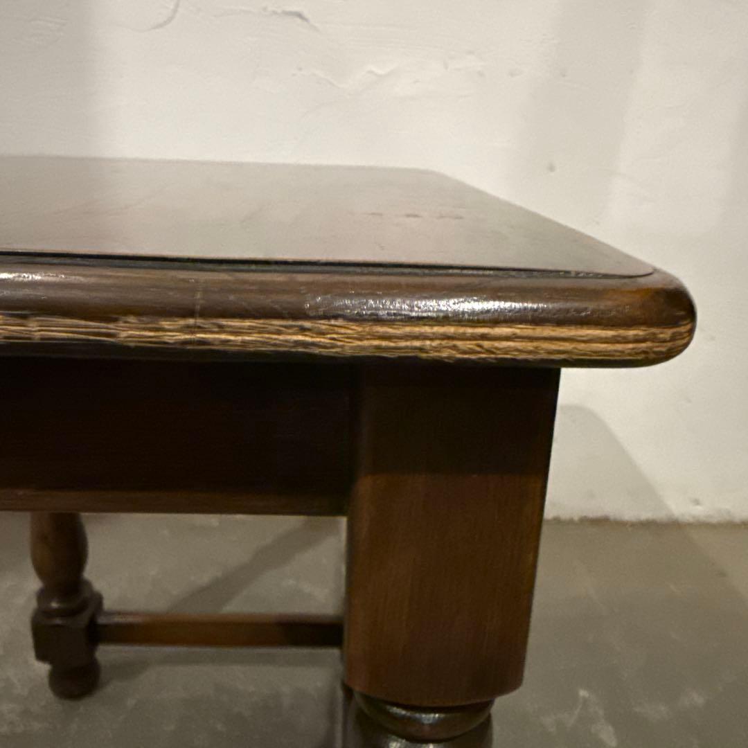 ※キズあり　ヴィンテージ　木製サイドテーブル　中