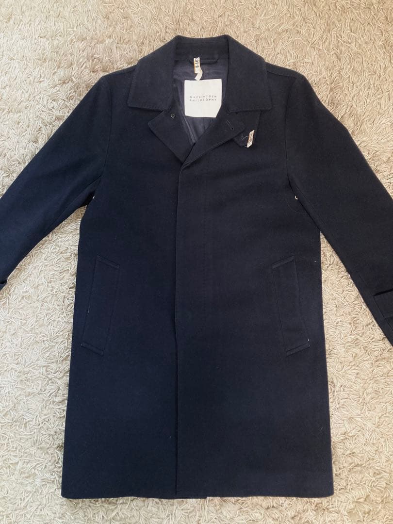 マッキントッシュフィロソフィー　ウールビーバーステンカラー　トレンチチェスター