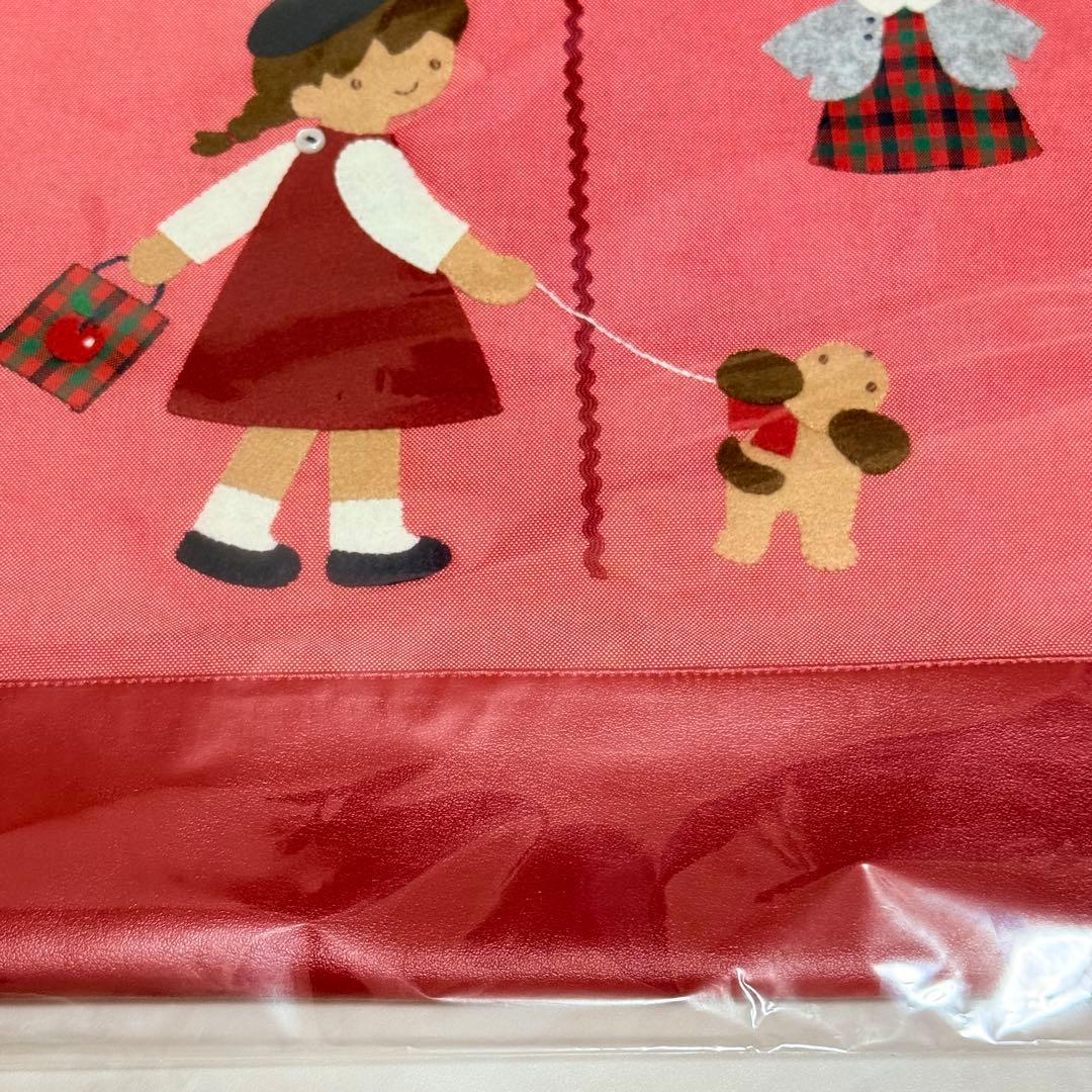 ファミリア デニムバッグ レッド 手刺繍 気になるあの子 手さげカバン