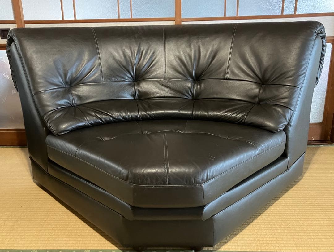 カリモク コーナーソファ＆一人掛けソファセット ブラック