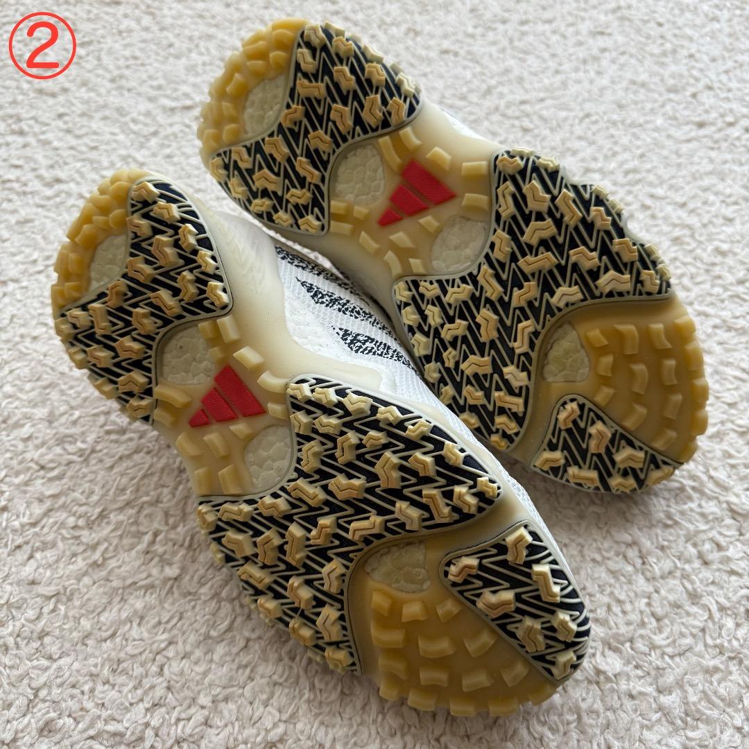 【中古】24cm 3足 ウィメンズ ゴルフシューズ アディダス コードカオス22