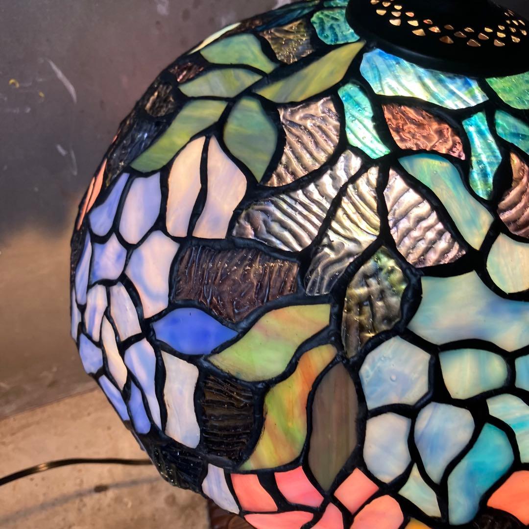 ステンドグラス ライト H49cm ステンドガラス ランプ アンティーク