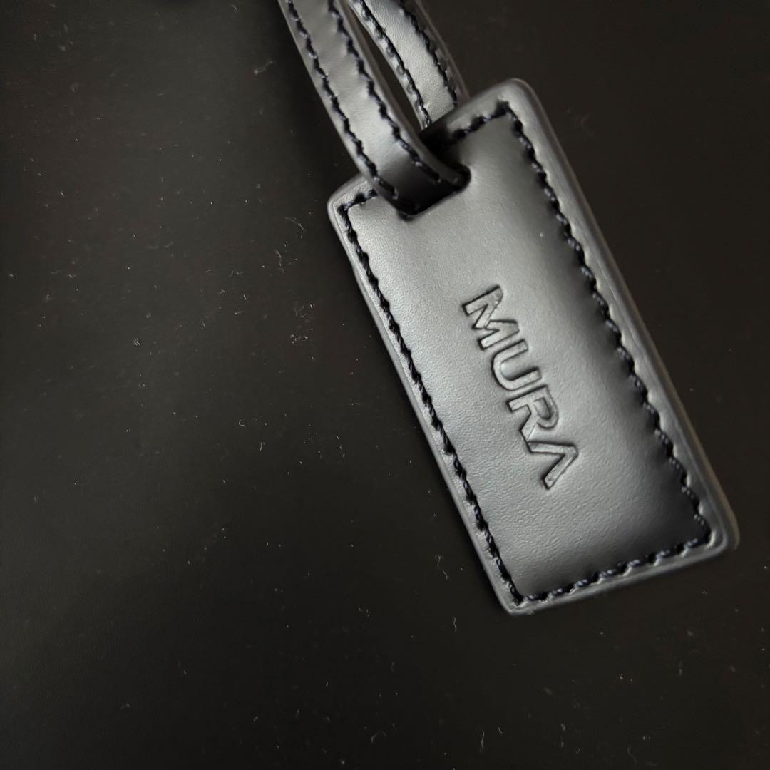 MURA ダークネイビー　本革トートバッグ