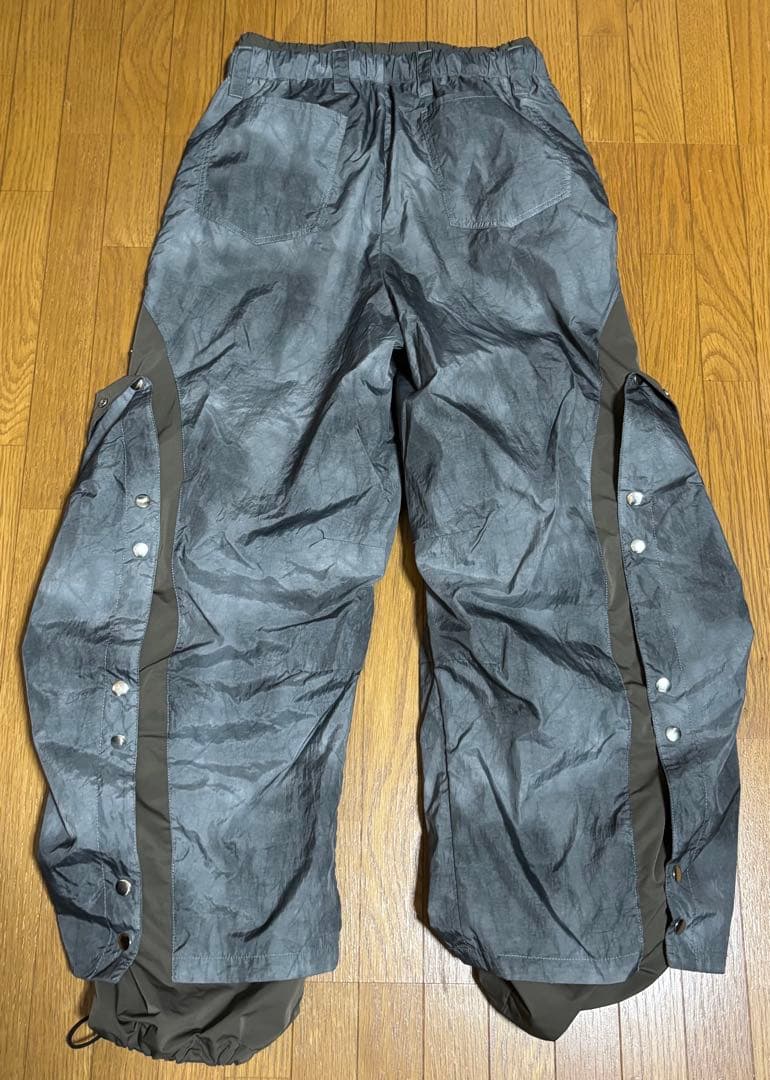 GRANCY / グランシー レイヤードデザインナイロンパンツ　グリーン系M