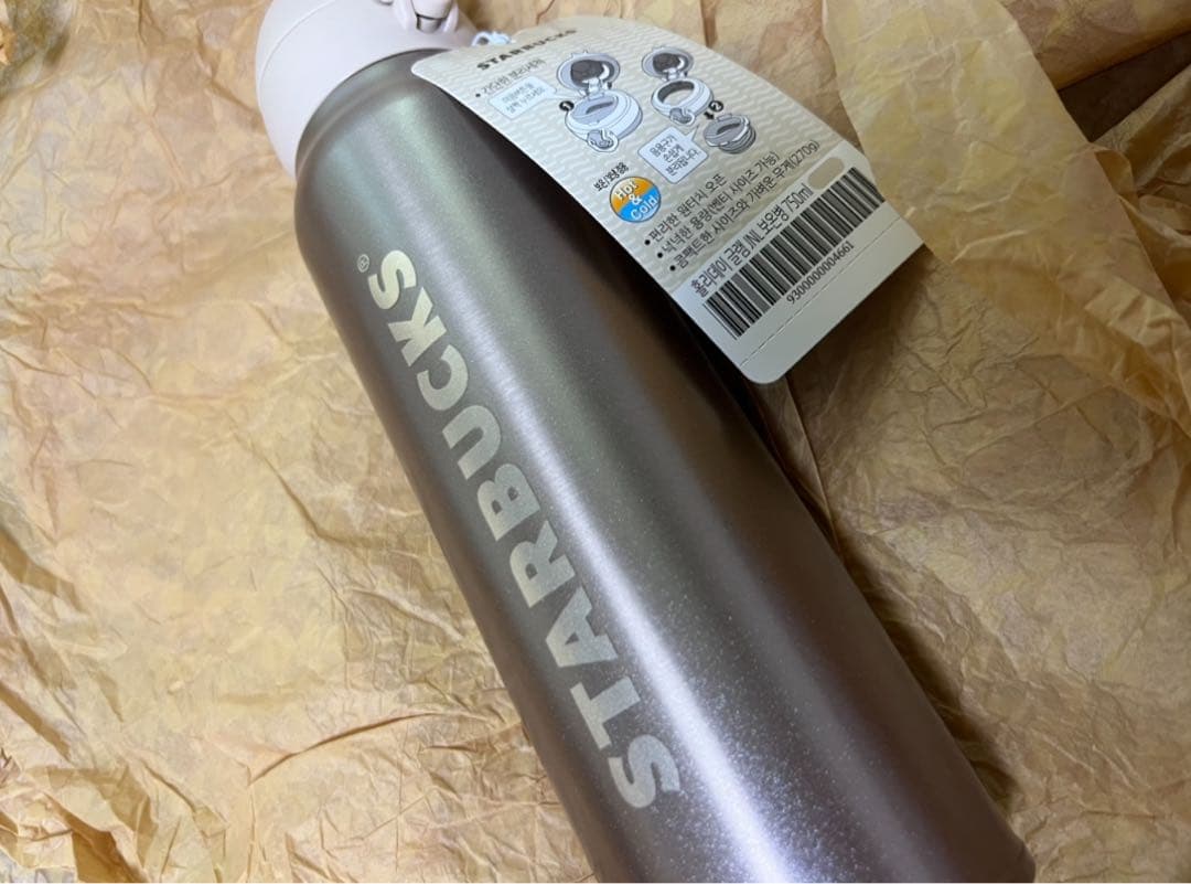 韓国スタバ　ホリデー　グリッター　サーモス　保温ボトル　JNL 750ml