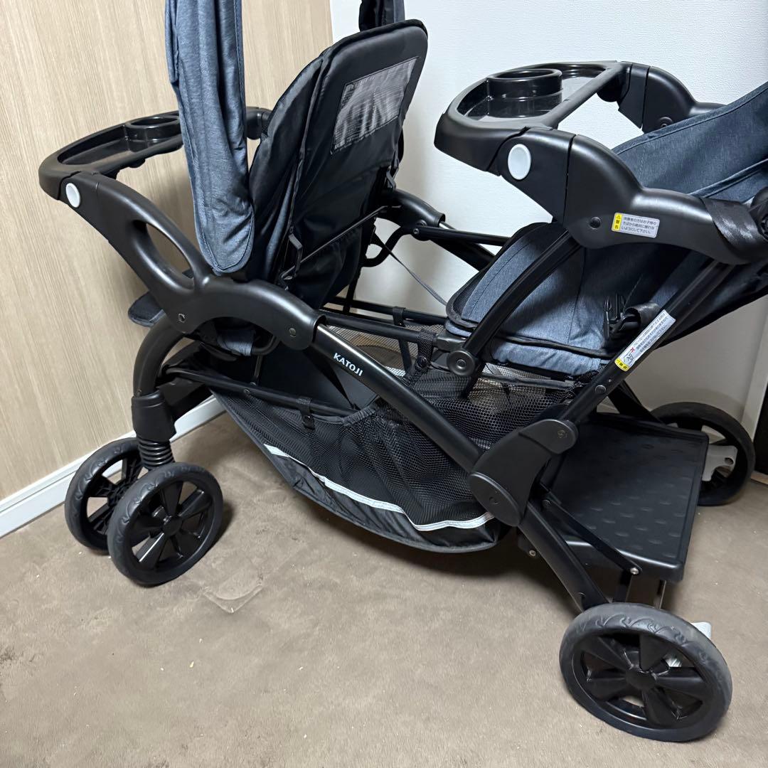 KATOJI カトージ　ふたりでGO　デラックス　2人で　二人乗りベビーカー