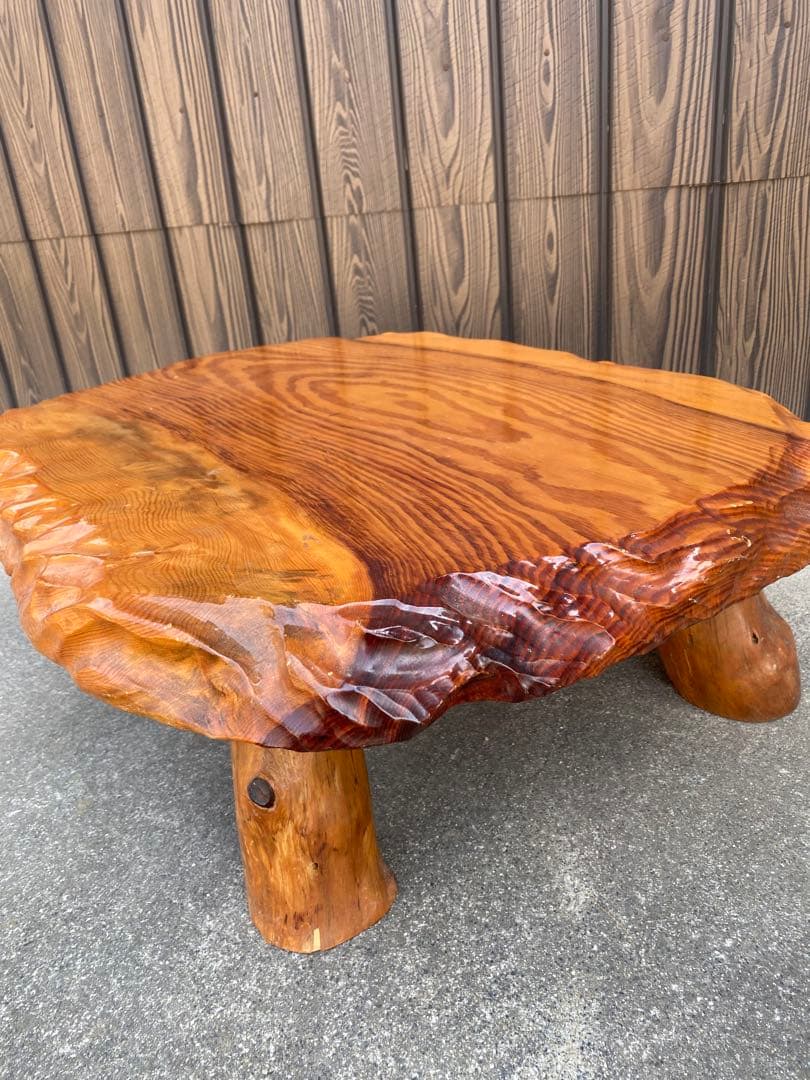 座卓　一枚板テーブル　天然木　和風　和室　茶道具　煎茶道具