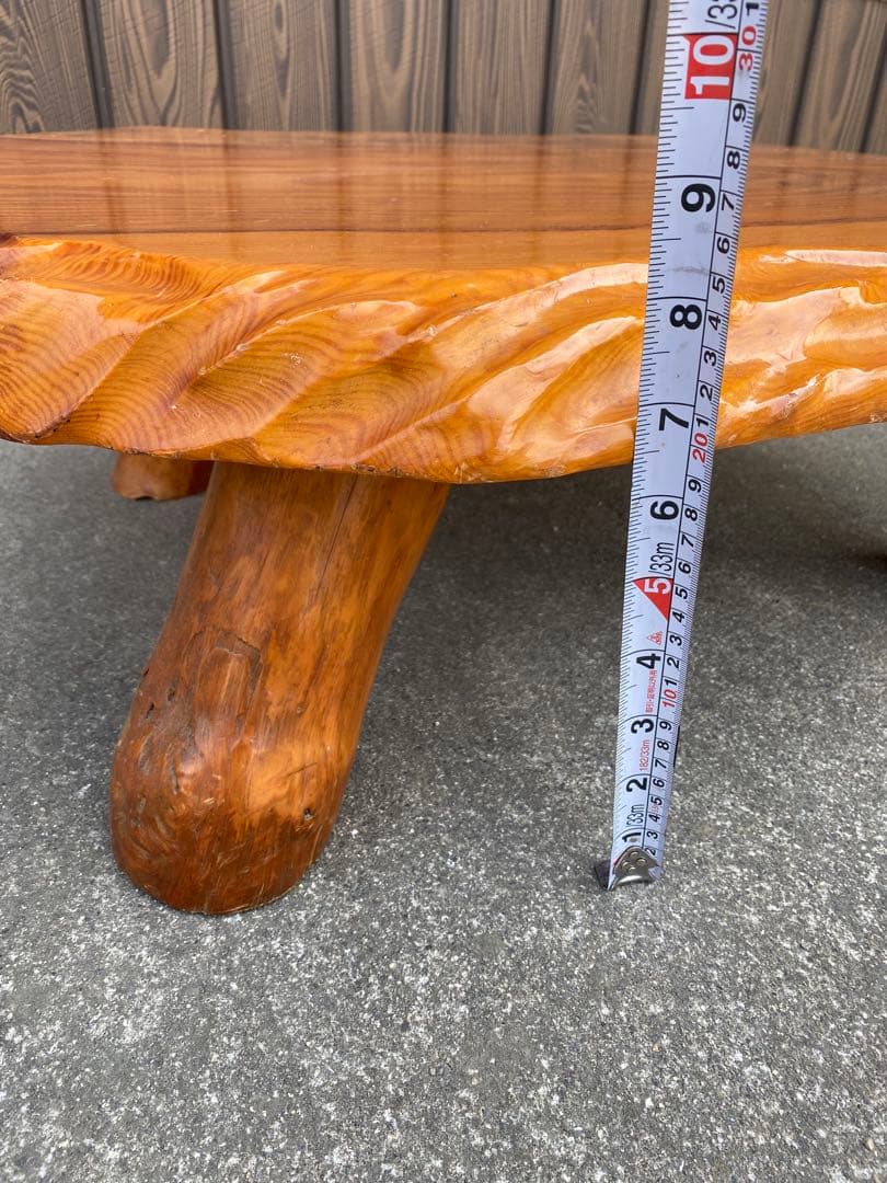 座卓　一枚板テーブル　天然木　和風　和室　茶道具　煎茶道具