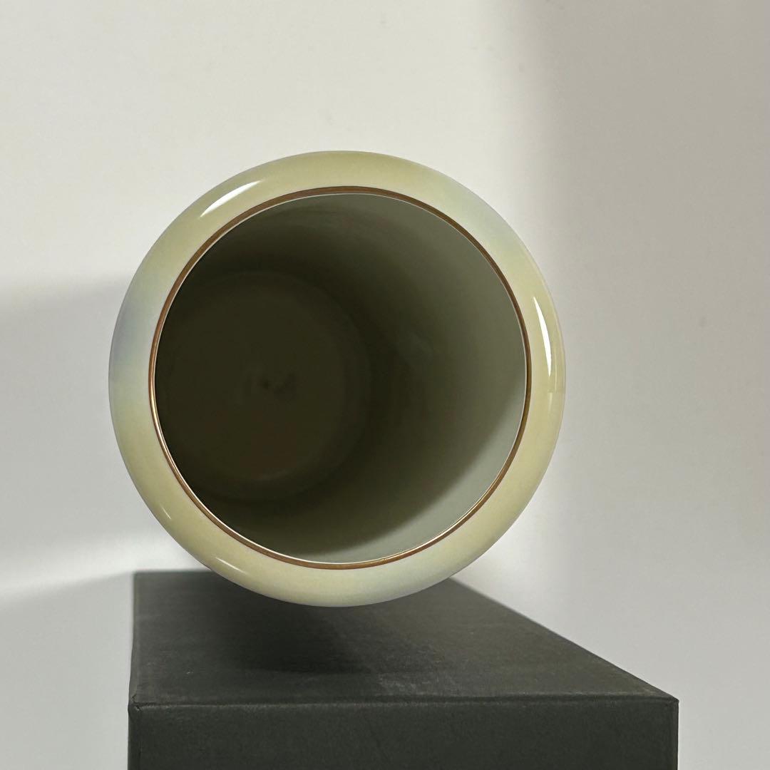 有田焼 筒形10号花生け 深川製磁 彩色磁絵 花瓶 花器 フラワーベース